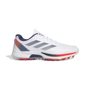 Adidas chaussure de golf ADIZERO white dark blue red